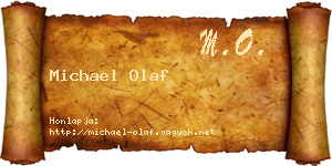 Michael Olaf névjegykártya